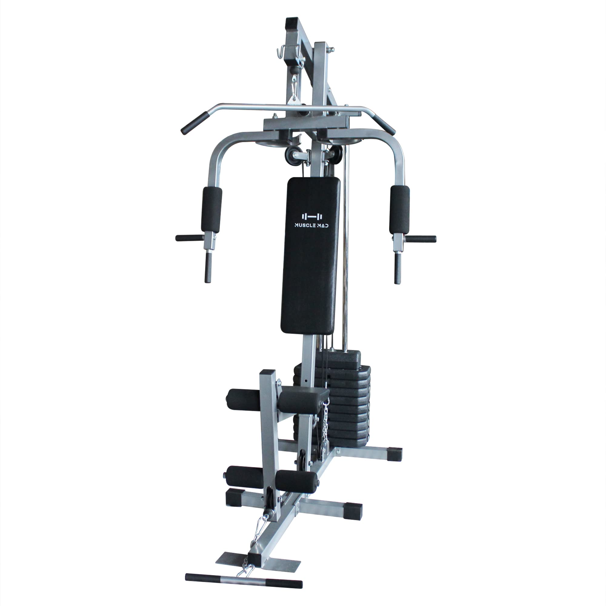 Buy Muscle Mad Home Gym Cable Pulley Trainer, LAT Pulldown Station Home
