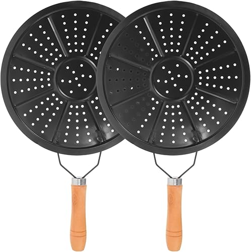 Yardwe Difusor de calor de hierro fundido, placa difusora de inducción de calor con mango, utensilios de cocina, placa de inducción, difusor de