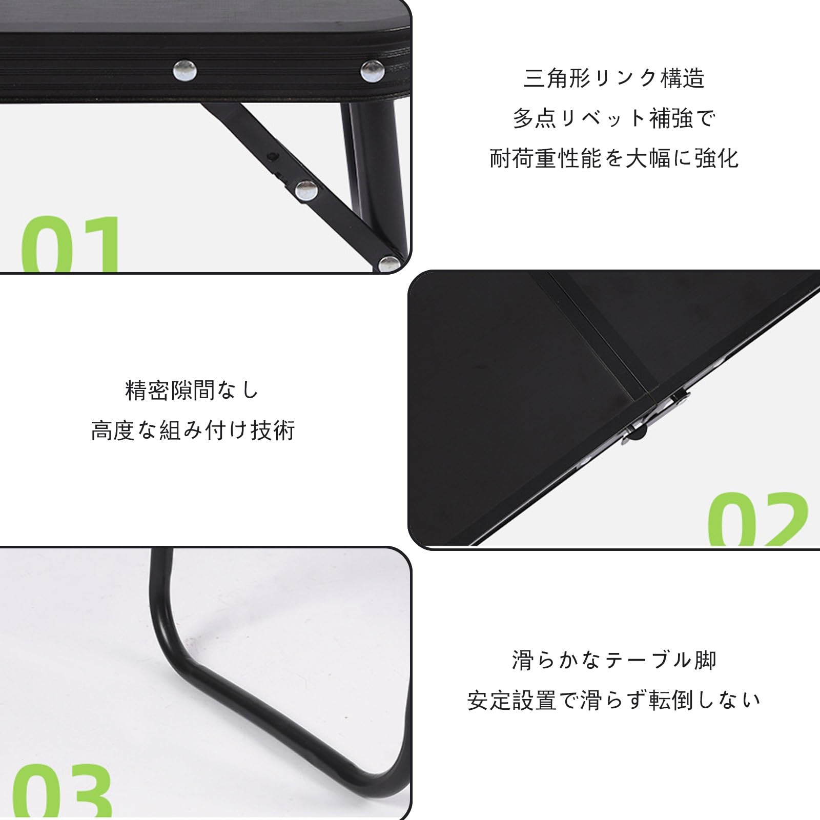 Amazon.co.jp: ZXZMX 膝上テーブル 折りたたみテーブル アルミ合金