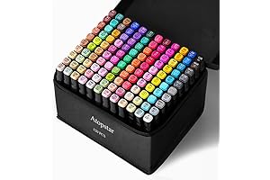 WELLOKBK 120 Colors Alcohol Markers