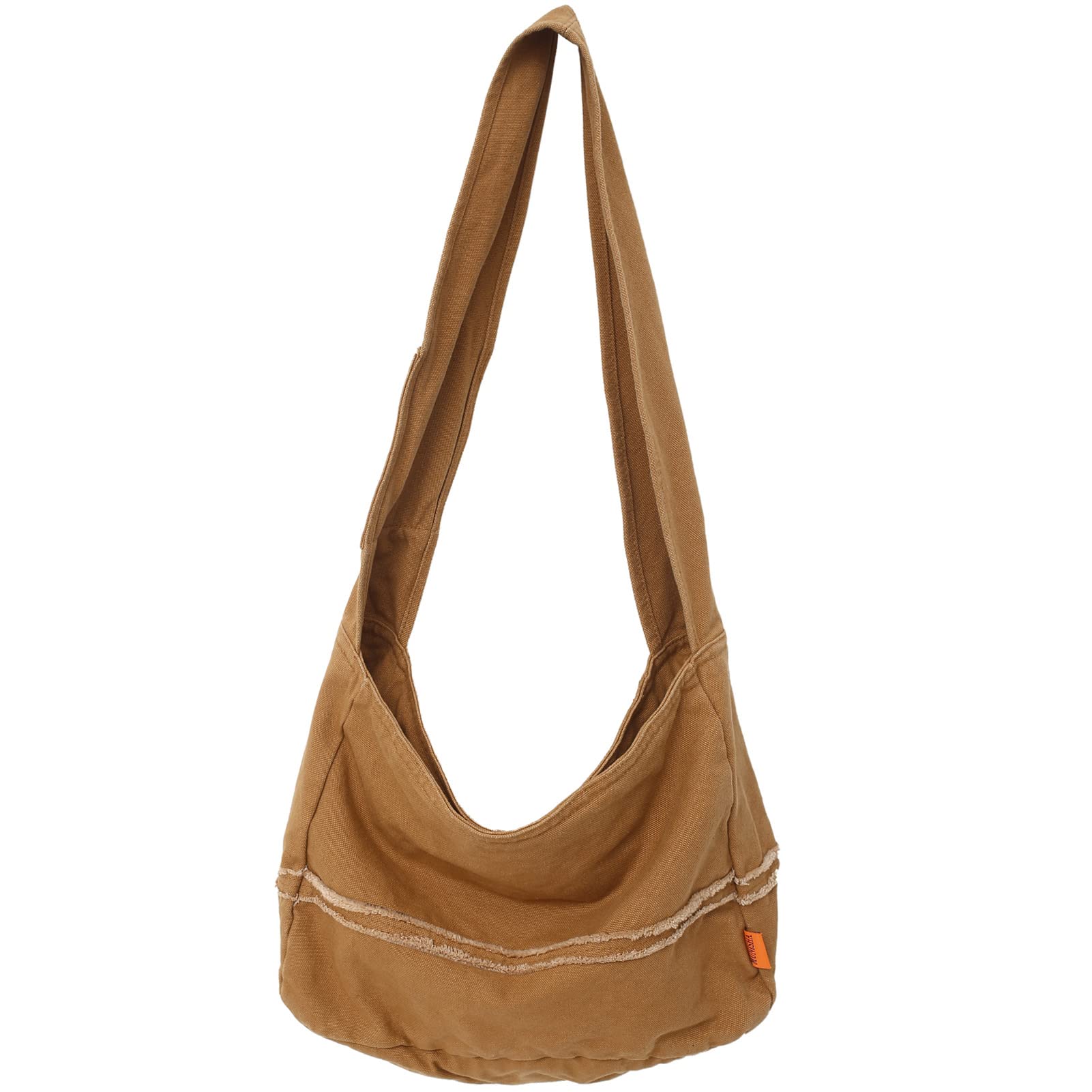 MicmoresCrossbody Bags for Women Men, Canavas Tote Bag Retro Hobo Messenger Bag, Large Shoulder Purse Casual Handbags