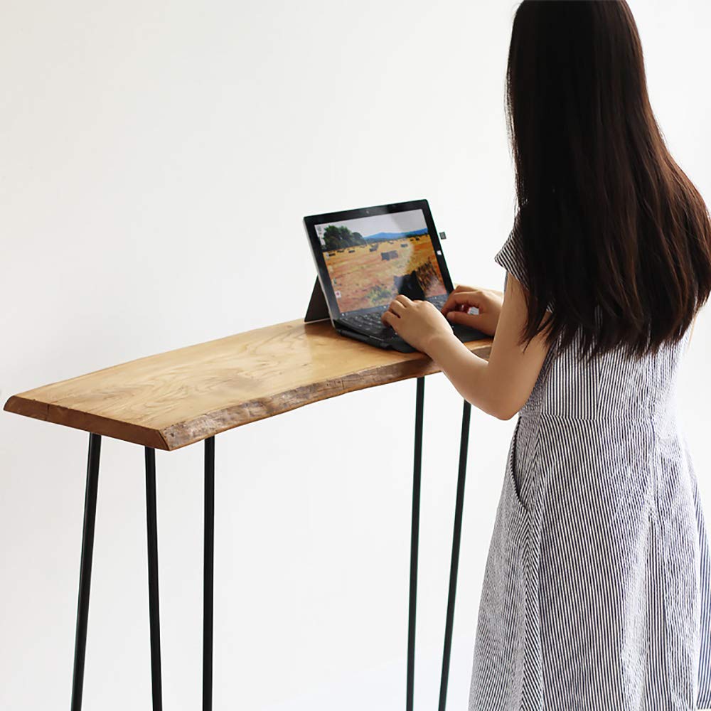 Lospitch 4X Hairpin Legs tischbeine Tischgestell Tischkufen Austauschbare Tisch&Schrank Beine für Heimwerker, 72cm 2-Stange Bein Schwarz