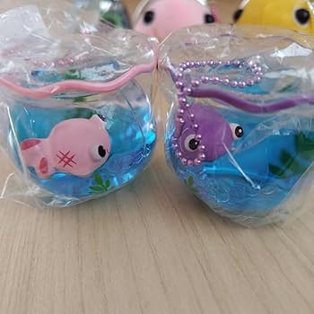 金魚鉢 金魚 アクリル マスコット BC でめきん オイルチャーム Amazon.co.jp: チャーミーでめきん金魚鉢BCぷかぷか仲良し4全4