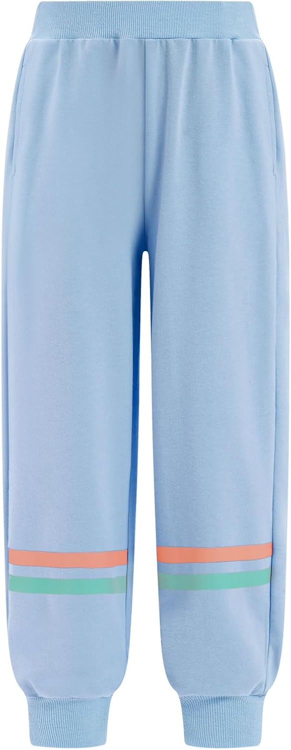 FYMNSI Kids Girls Boys Jogger Sets Pullover Hooded Cropped Sweatshirt Tops and Sweatpants 2PCS Tracksuits Sweatsuits Set - Image 3