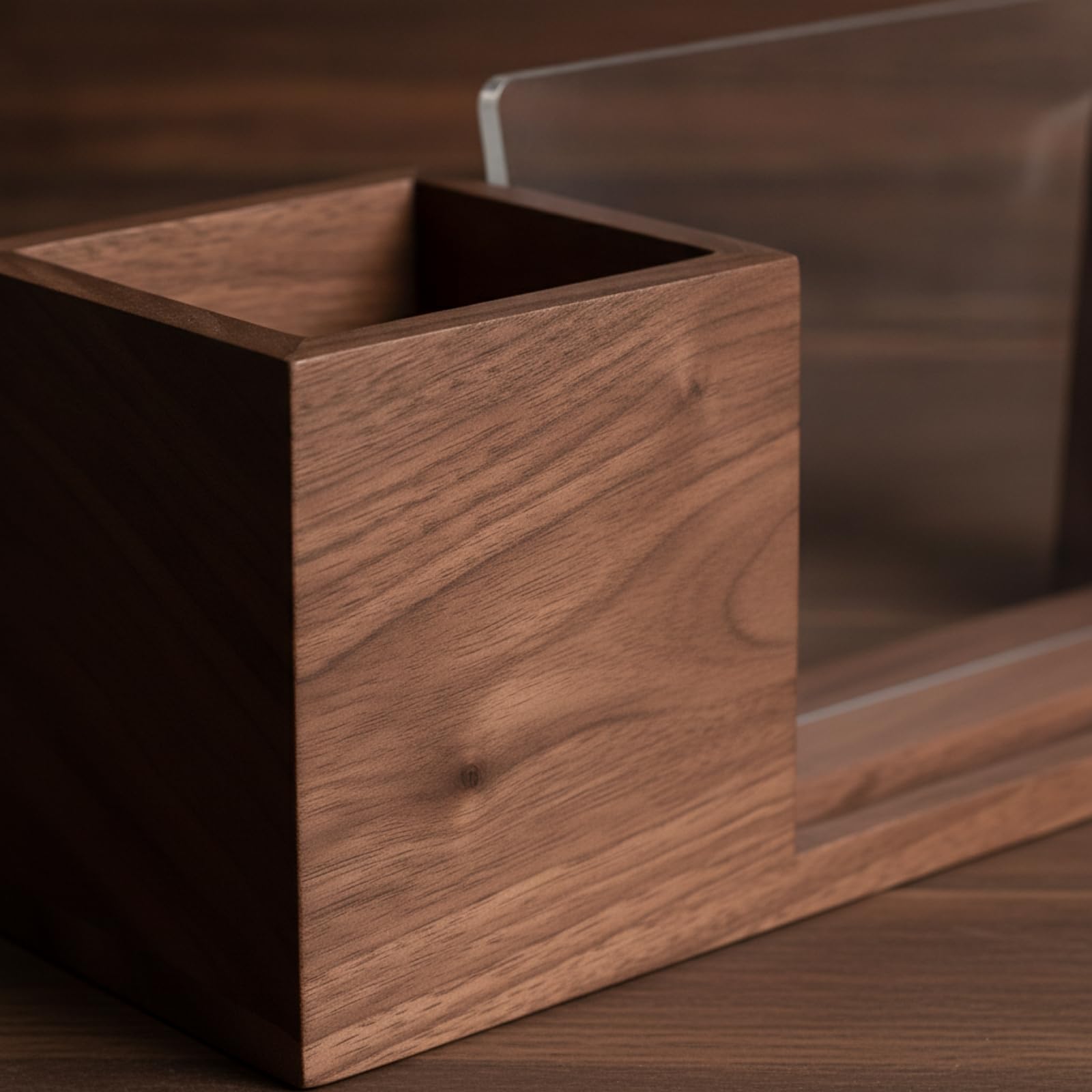 Lápices Estable Organizador Escritorio Japonés Madera para Oficina en Casa,