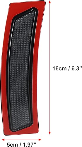 Miniatura 5 de X AUTOHAUX Par 63147295541 63147295542 Reflector de parachoques delantero marcador lateral para BMW 320i 340i M3 2016-2018 Reemplazar reflector