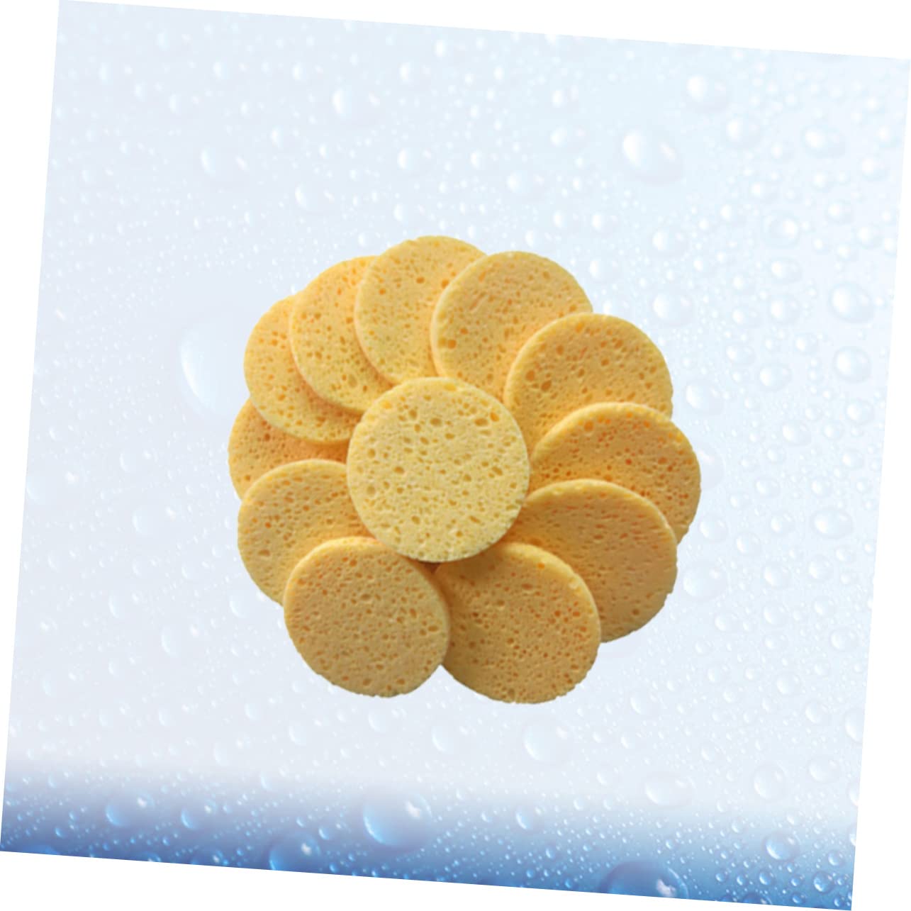 Didiseaon 60pezzi Spugne Di Cotone Per Struccare e Pulire Viso Morbide e Delicate Rotonde Per Rimozione Makeup e Della Colore Naturale
