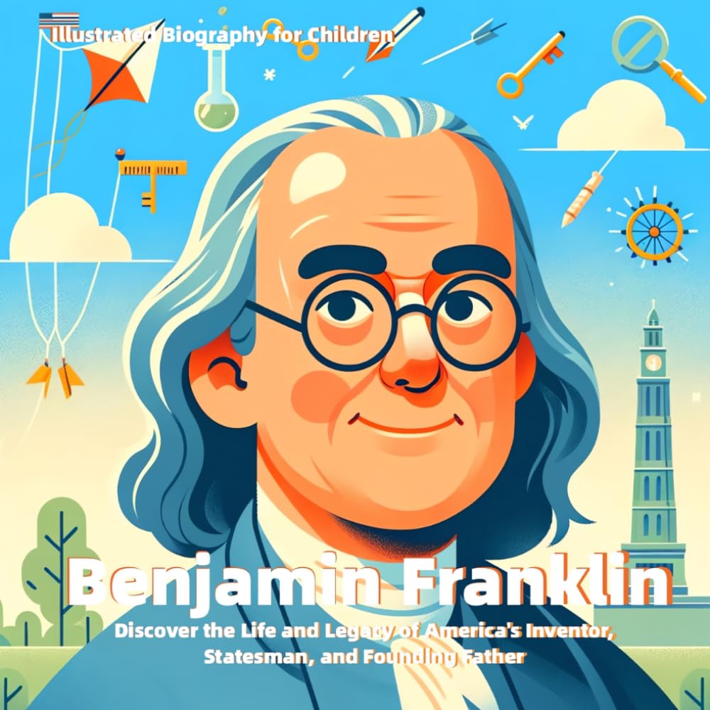 Benjamin Franklin: Illustrated Biography for Children:Discover the Life and Legacy of America's Inventor, Statesman, and Founding Father (Illustrated Biographies for Children)