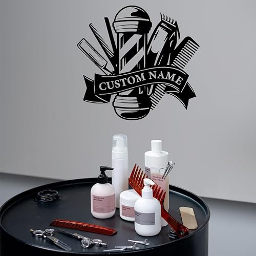 Miniatura 3 de Letreros de pared de metal personalizados para peluquería  Arte de pared de metal personalizado para peluquería  Decoración de metal para barbería