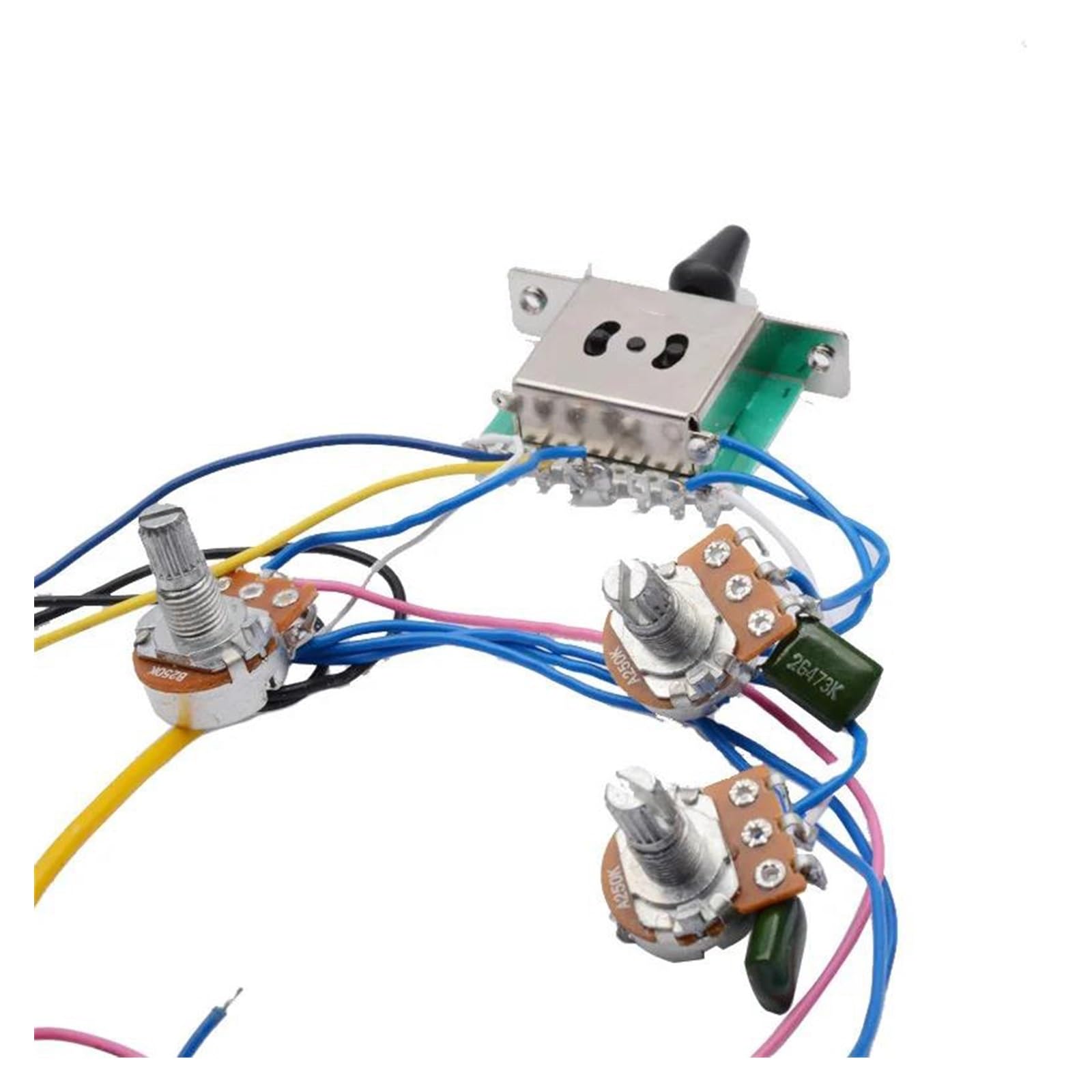 Przetwornik HSS Do Gitary Elektrycznej Z Potencjometrem Maskownicy W Wiązce Przewodów I Zestawem Podzespołów Elektronicznych