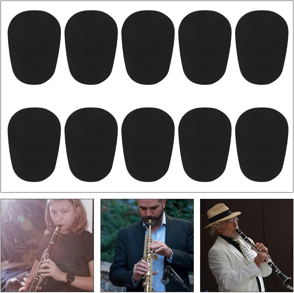 64 Pcs Sax Mouthpiece Patches Pad Mouthpiece Patches Rubber Mouthpiece