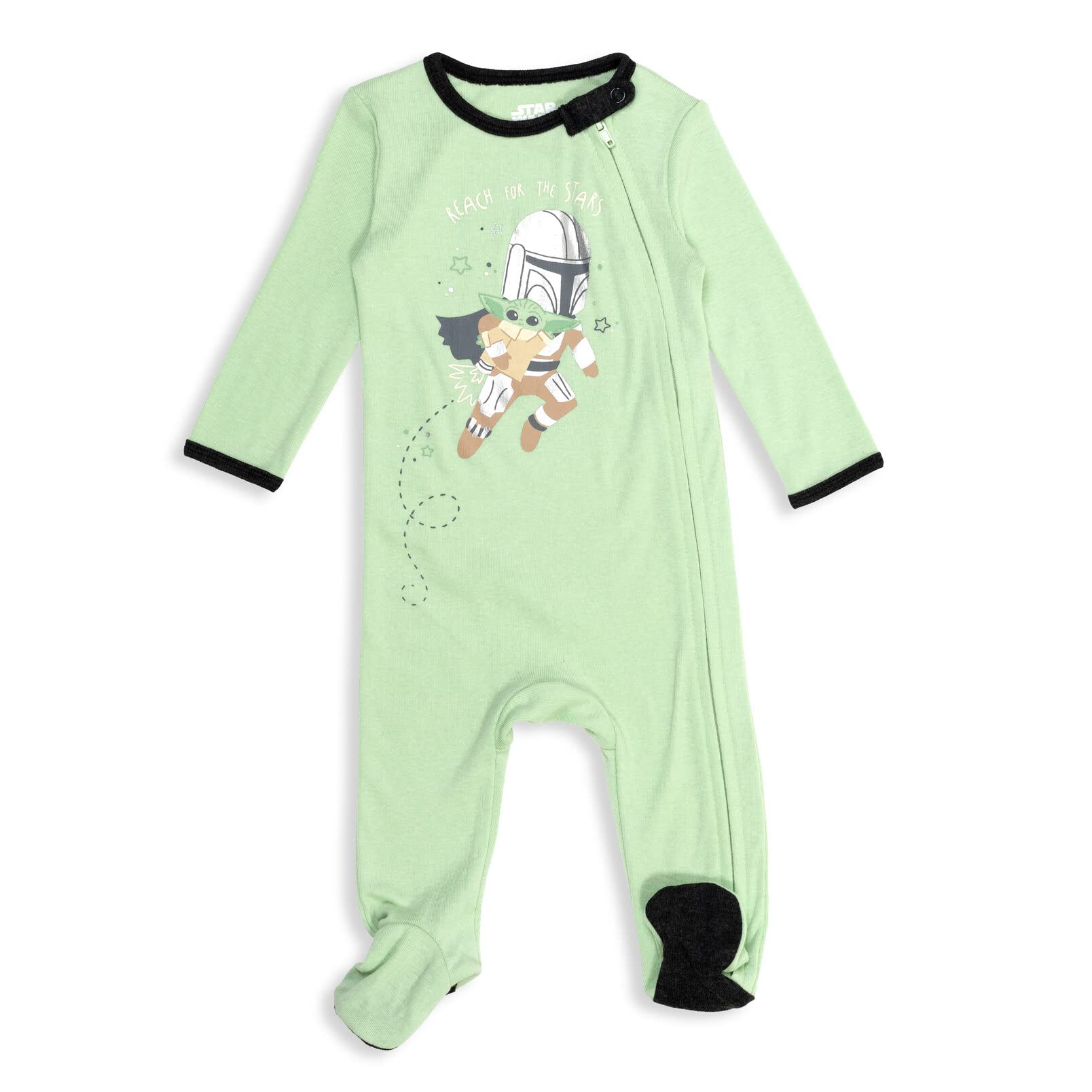 STAR WARS Baby Boys 2 Pack Sleep N' Play Footies