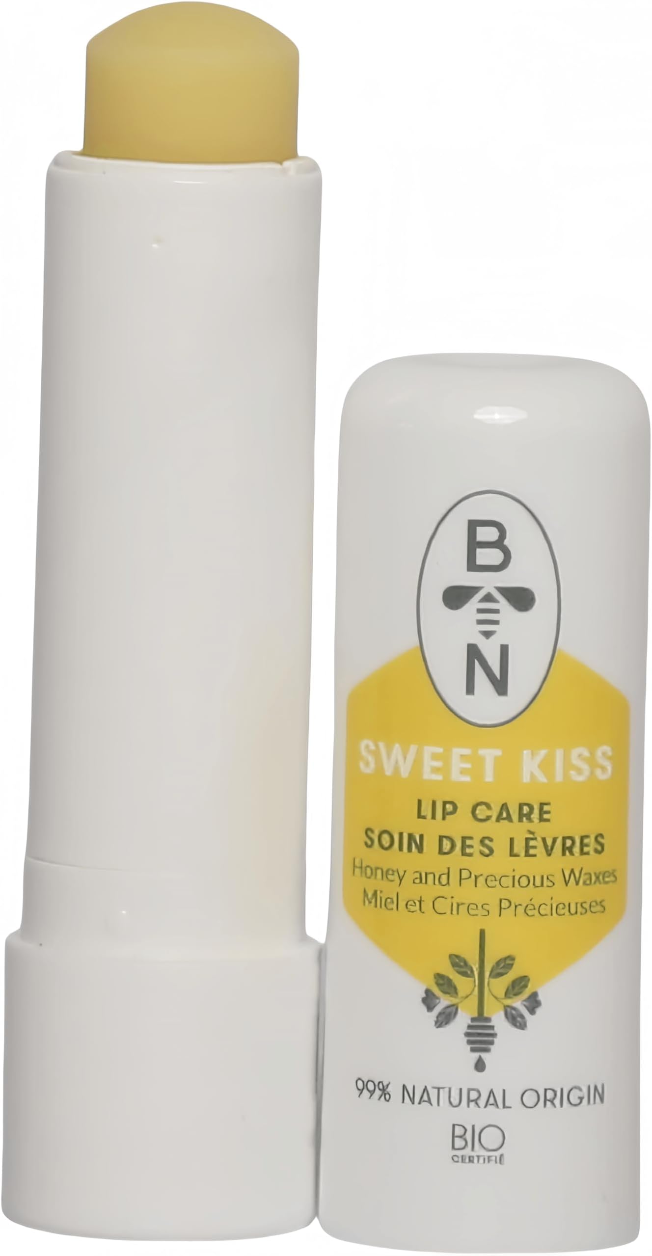 Organic Honey Moisturizing Lip Balm - Nourishing Sweet Kiss Lip Care - 99.9% Natural - 4.5g
