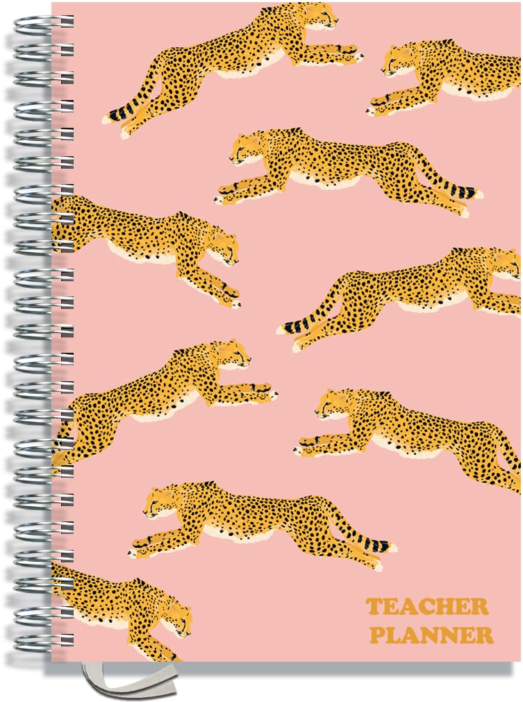 Teacher Planner 2026-2027 by Pirongs A4 6 Lesson - Cheeky Cheetahs