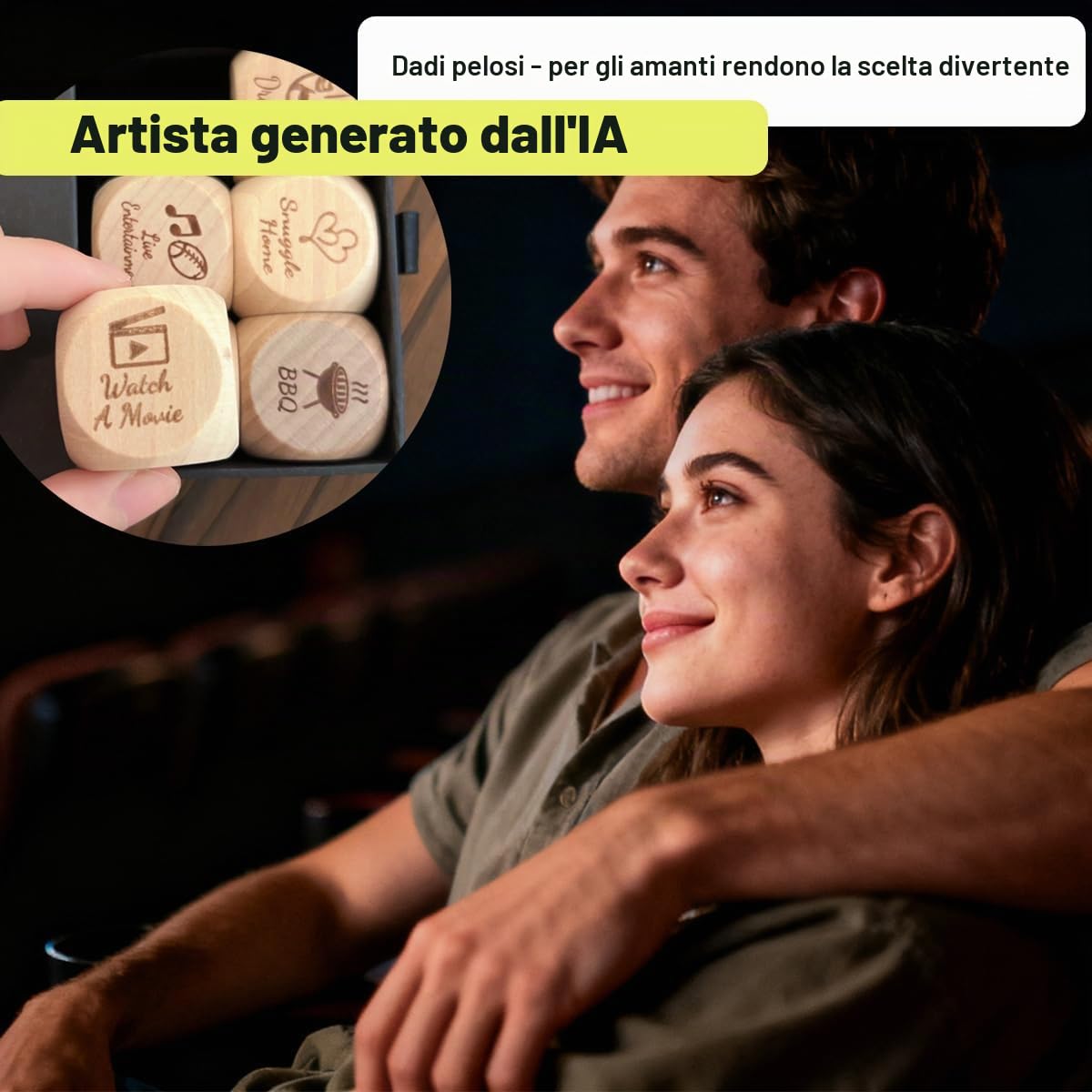Date Night Dadi Attività per Coppie a Casa Cena Cibo Decisione Dadi Gioco per Adulti Regali per Lui Lei