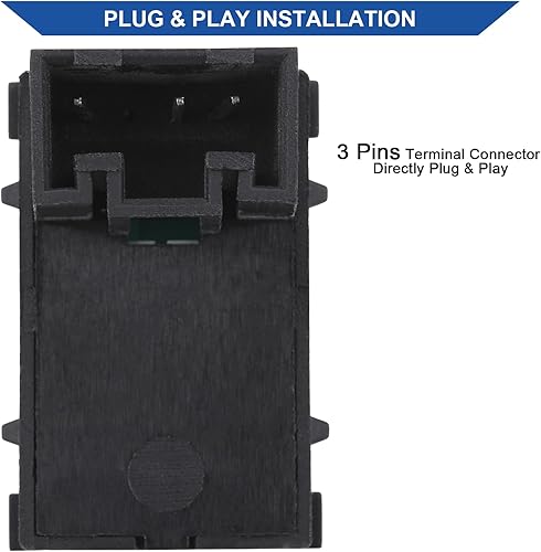 Miniatura 3 de Obaee Interruptor de control de ventana eléctrica para puerta, botón lateral del pasajero, compatible con VW Volkswagen Golf Caddy Rabbit EOS Jetta