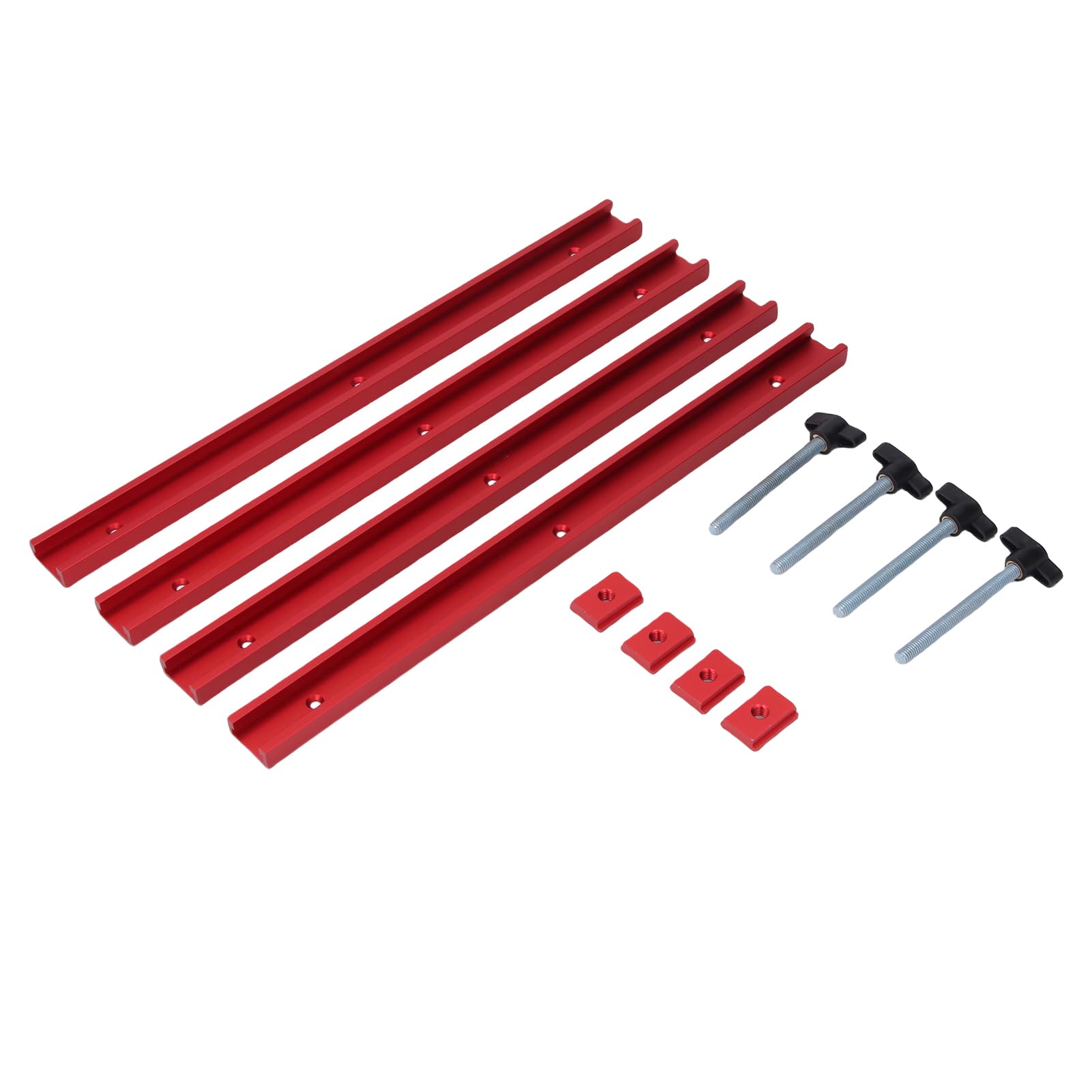 Keenso Set di T Slot e Slider, Profilo a Doppio Taglio da 15,75 Pollici