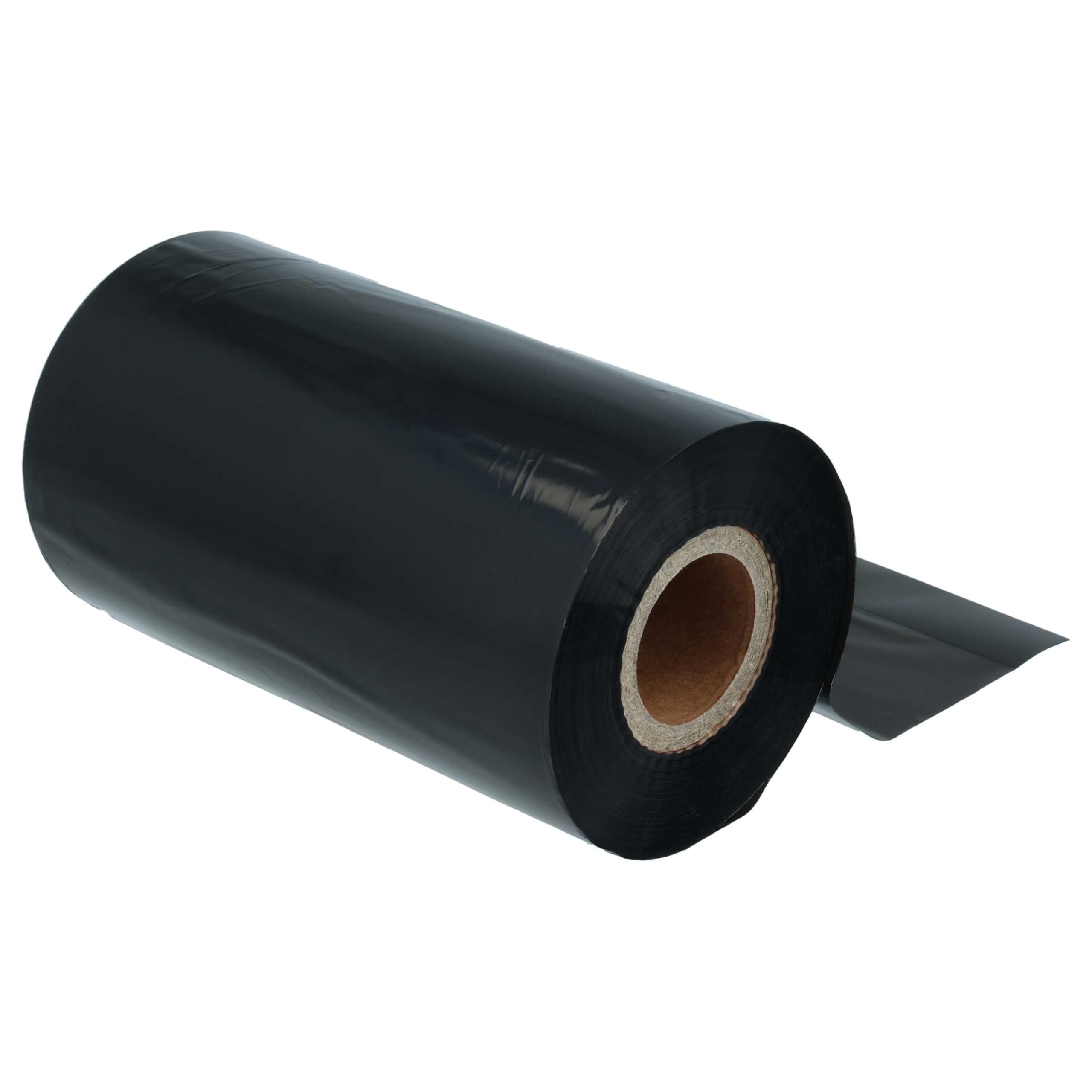 vhbw 10x Thermotransfer-Band kompatibel mit Citizen CL-S703 | CL-S700R Drucker Etikettendrucker, Wischfest, 110 mm x 300 m, Wachs Harz Schwarz