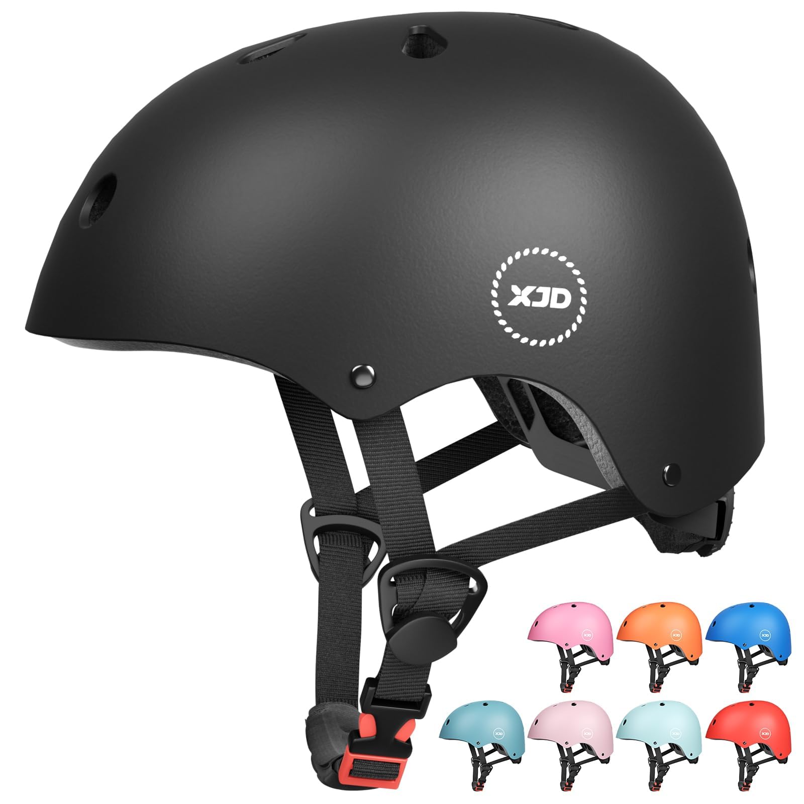 XJD Fahrradhelm für Kinder, Verstellbare Kinderhelm Skaterhelm Kinder Helm für Fahrrad Skateboard Scooter Roller Kinderfahrradhelm für 3-13 Alt Mädchen und Jungen