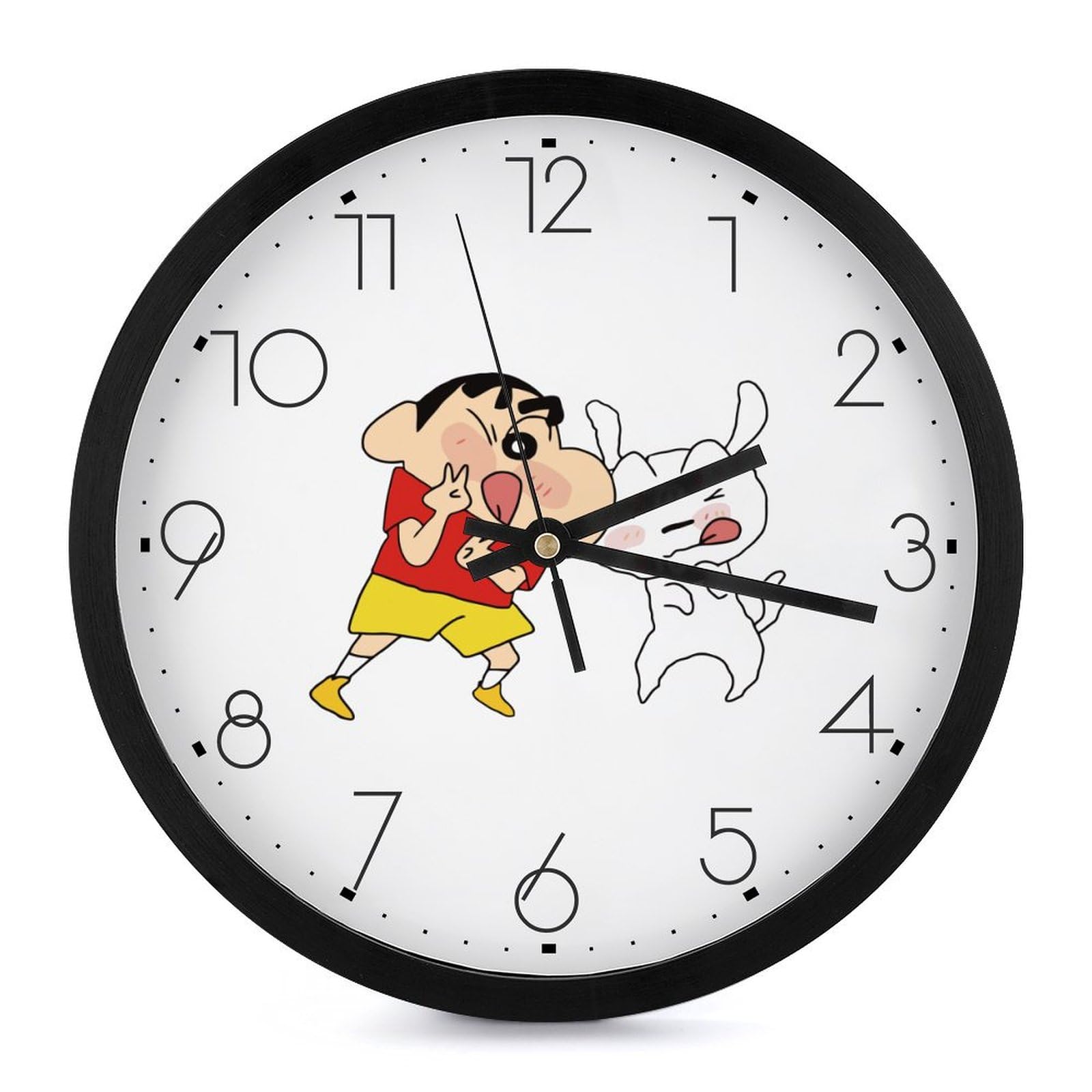 Amazon.co.jp: 掛け時計 クレヨンしんちゃん シロ 壁掛け時計