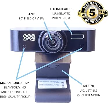 PTZOptics Webcam Conferencing Webcam (Black)