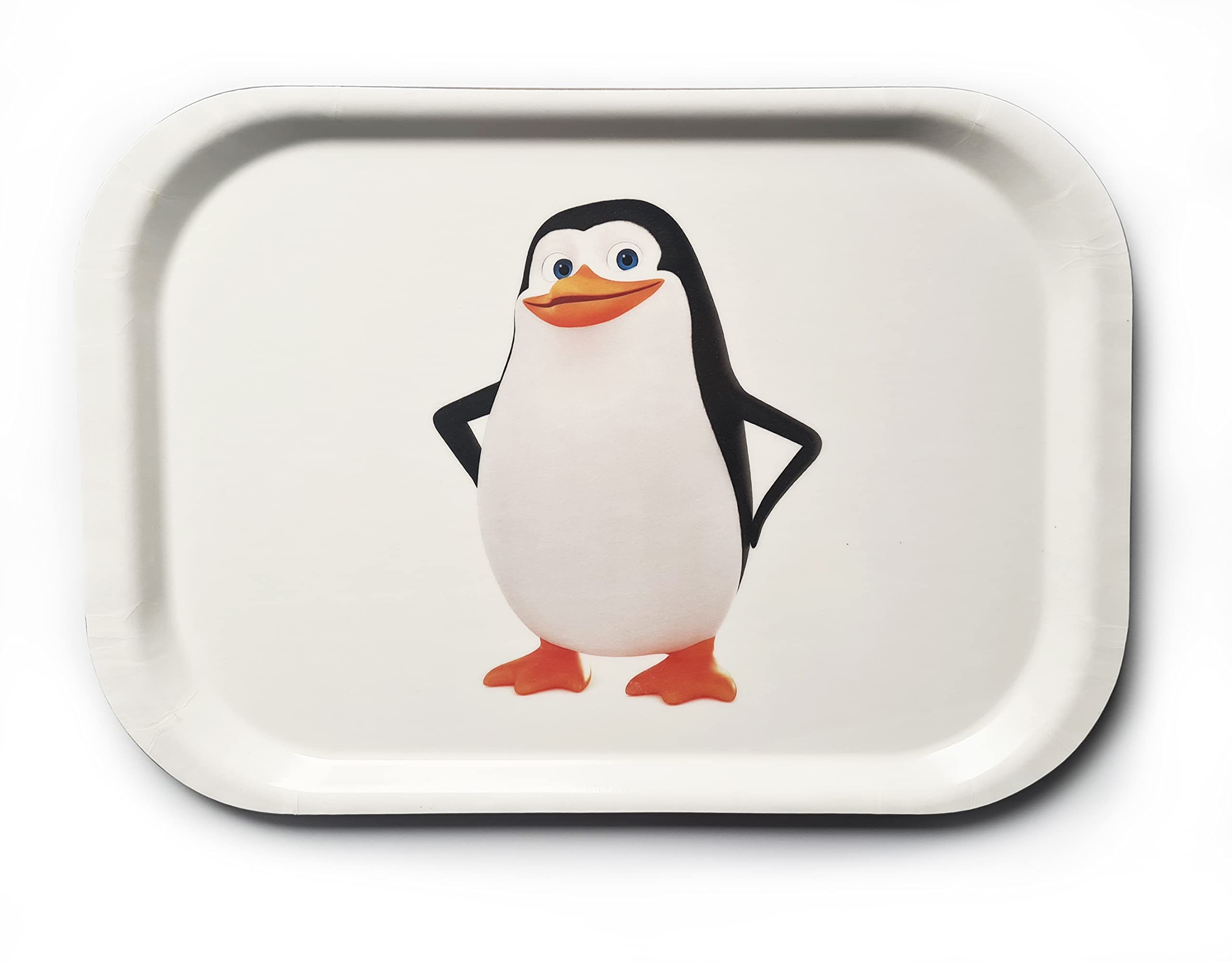 Penguin Design Small Tray 27x18.5cm Kids Lap Lunch Snack Tray Christmas Winter Cartoon