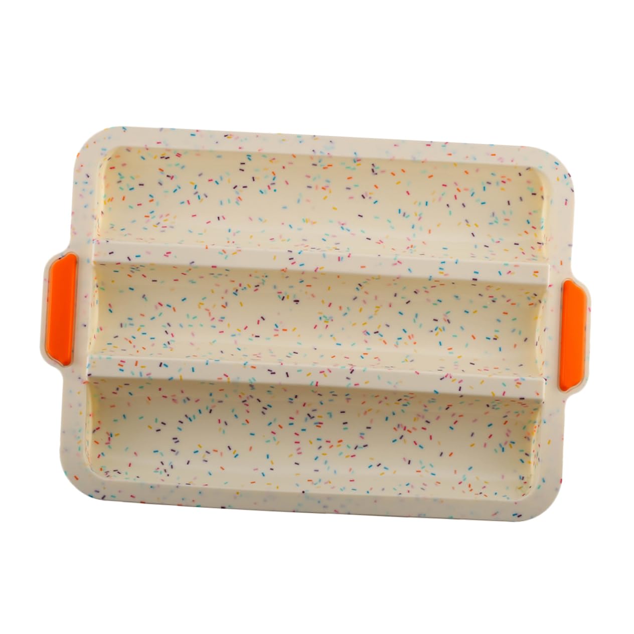 OUNONA Silicone French Bread Pan Slots Baking Mold for Homemade Baguettes Flexible Nonstick Bread Crisping Tray for Kitchen Bakery Use