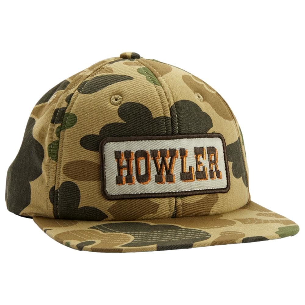 Howler Brothers Howler Slab Serif Snapback Hat, Camo, OS, Camo, One size