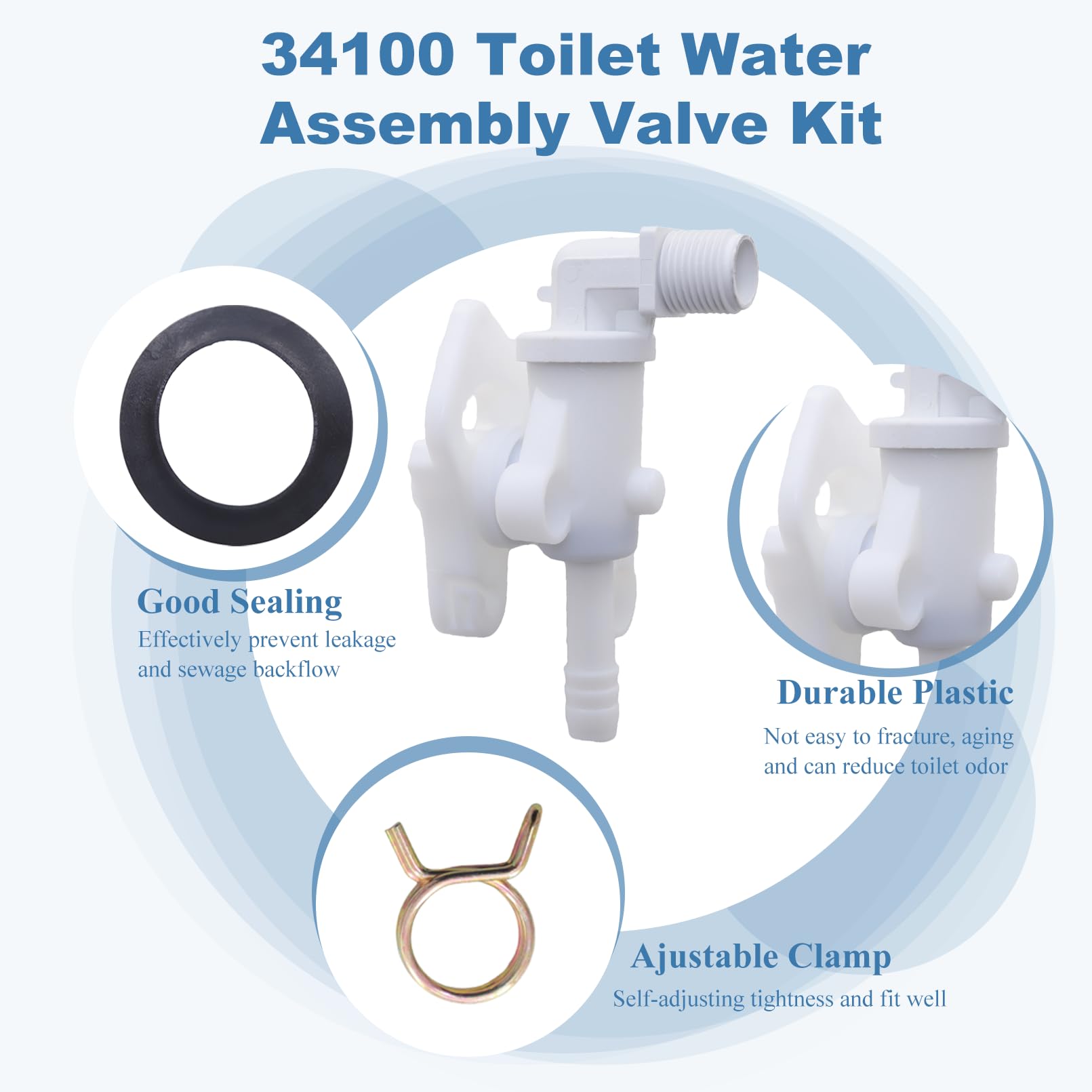 Kit De Válvula De Agua Para Inodoro Rv 31705, Reemplazo Del Conjunto Del  Módulo De Válvula, image size:1611x1611