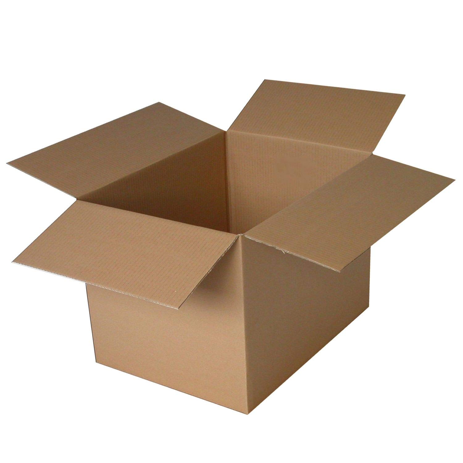 TotalPack Cajas de cartón de regalo postal de una sola pared, duraderas y perfectas para cualquier negocio en línea. Fuerte para embalaje, envío y almacenamiento (50,5 x 22,8 x 12,7 cm)