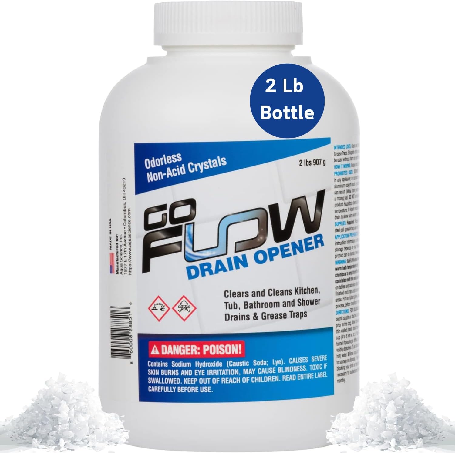 GoFlow Limpiador de Drenajes en Gránulos 2 lb miniatura 1