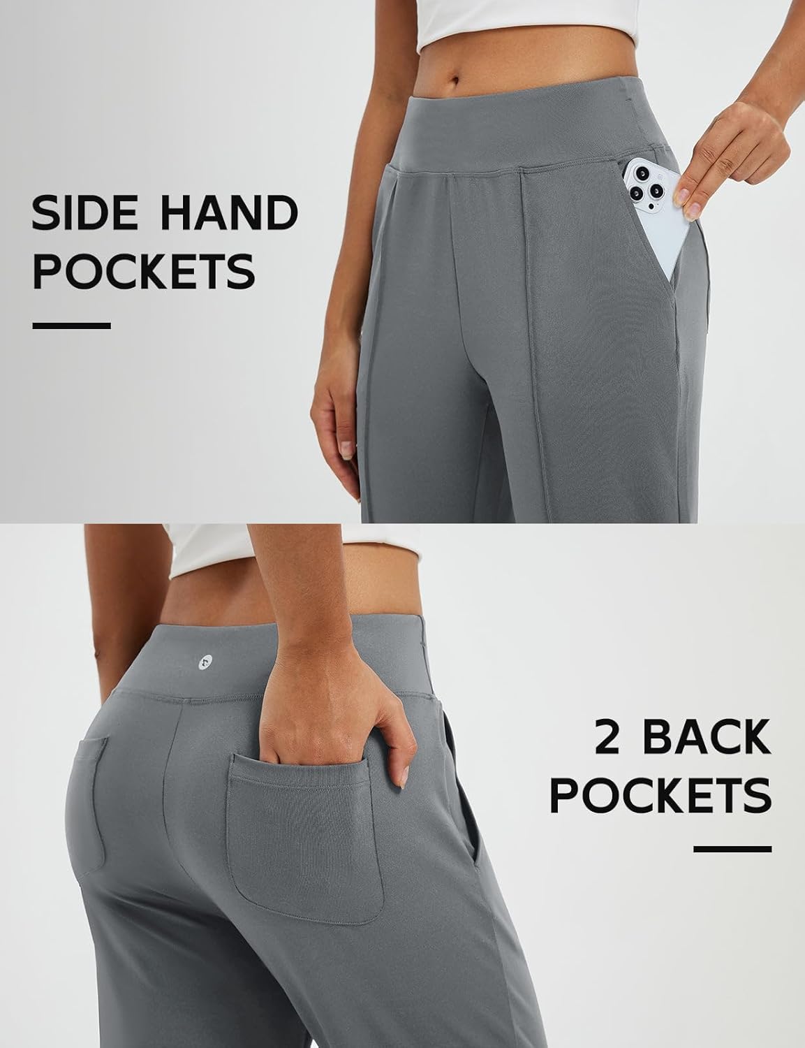 baleaf Womens Travel Pants Stretch Ankle Golf Pants with Pockets Comfy Petite Business Casual Dressy Work Slacks - Image 7