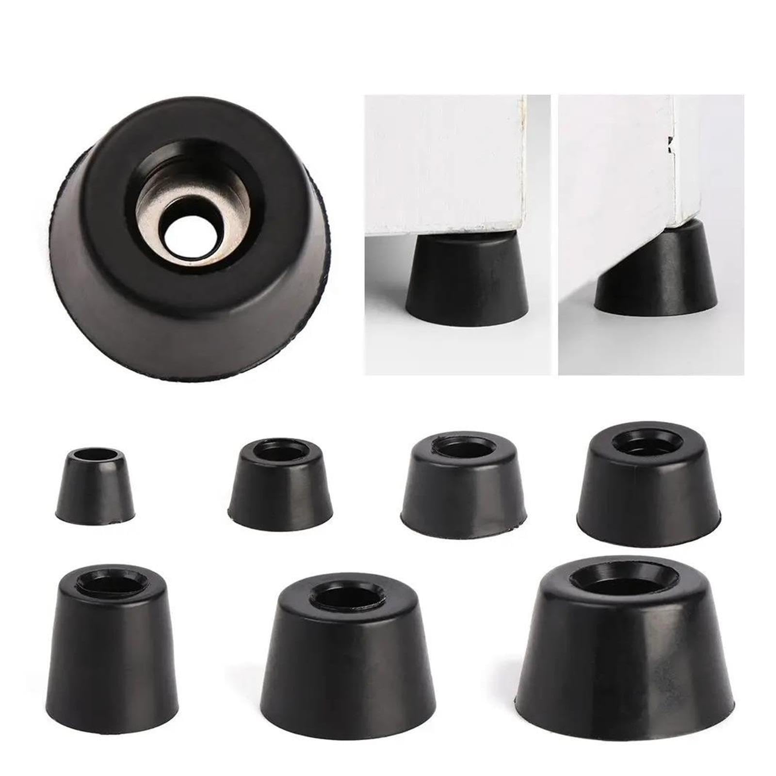 Protector Patas Sillas 100 Patas Antideslizantes for Muebles, Color Negro.
