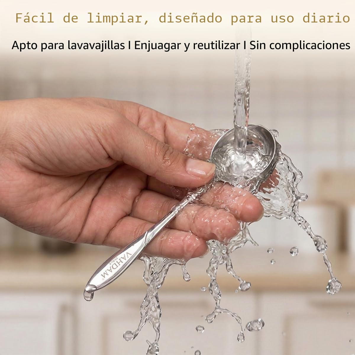 VAHDAM, Cuchara de té Perfect Serve | Cucharas de té de acero inoxidable | Cuchara mini de medición perfecta para preparar