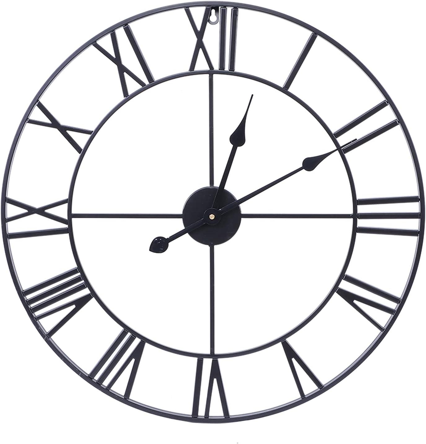 Wall Clocks Large Wall Clock Ideal for Bedrooms, Kitchen, Office, Silent Non Ticking Vintage Retro Style Silent Wall Clock, Outer Diameter 40cm