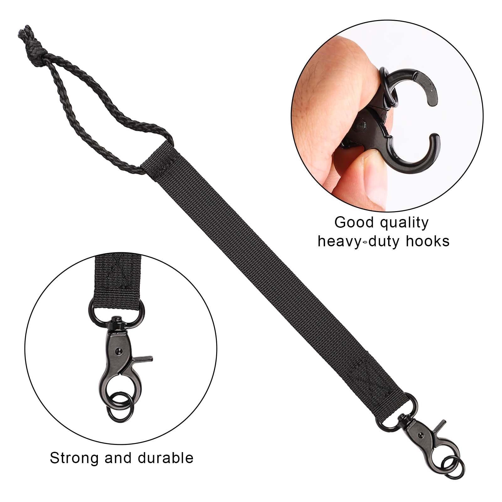 SUPERFINDINGS 6 sets 3 maten vervangende snowboard binding riemen 206/227/264mm snowboard ladder riem binding PVC elastische riem - snowboard binding riemen voor snowboard