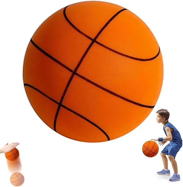 Silent Basketball, Upgrade Silent Basket-Ball Dribbling Indoor,Dribble Dream SIL ent Basket Ball, Foam Basketball Indoor Training Quiet Ball(8.3in)