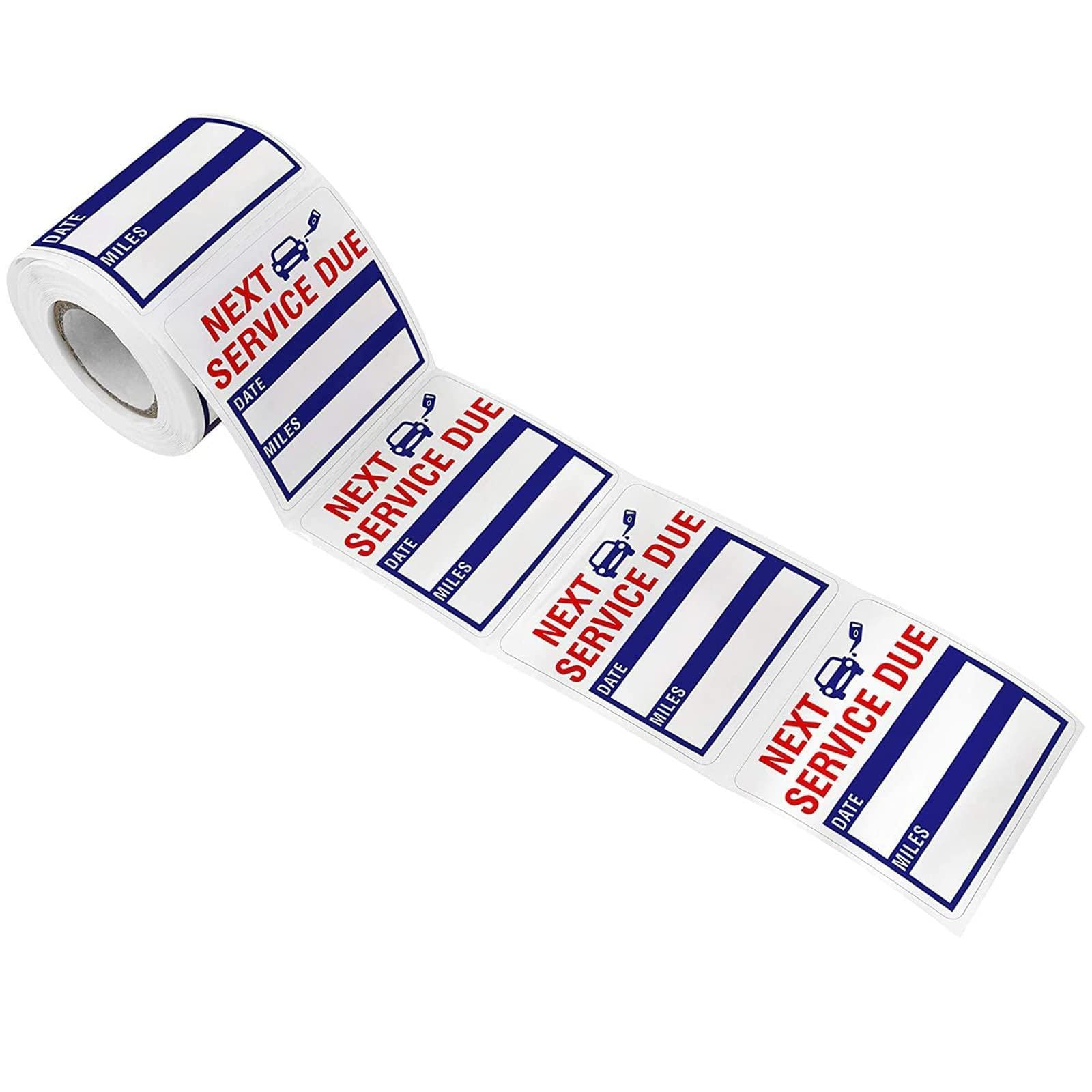 Oil Changes Adhesive Labels Next Service Due Easy Remove Oil Change Stickers Windshield Labels Windshield Stickers Change for