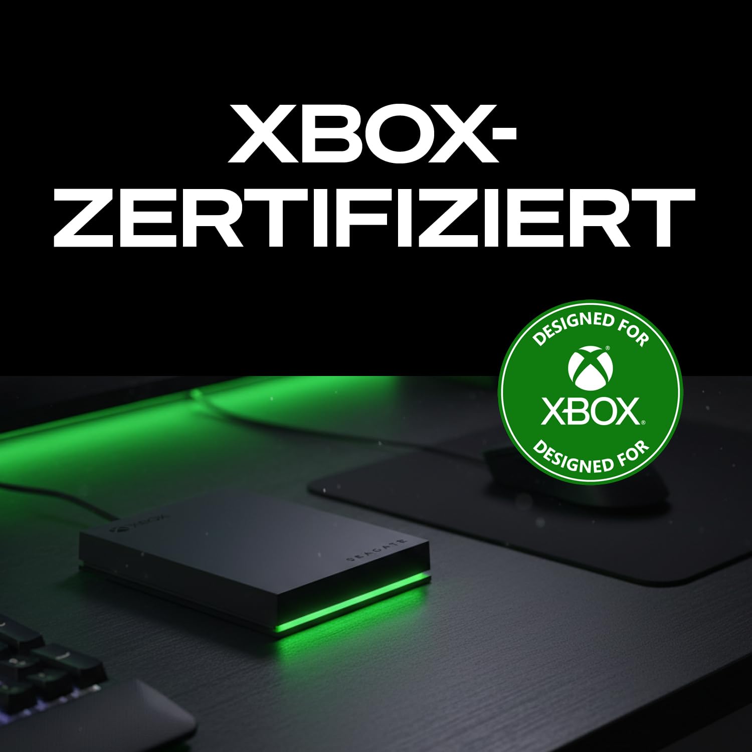Seagate Game Drive Xbox 2TB Tragbare Externe Festplatte 2.5 Zoll USB 3.0 grau