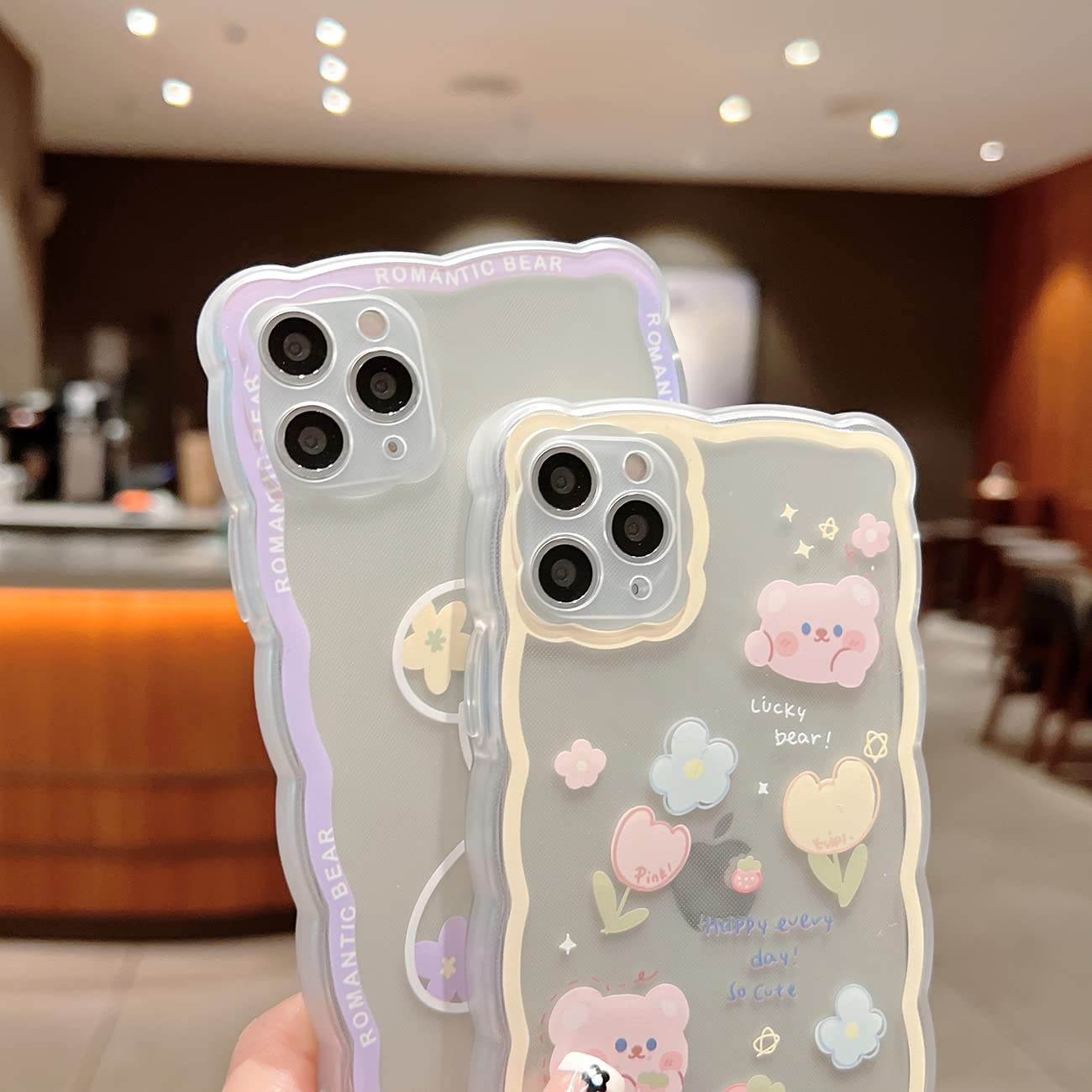 新品  可愛い⭐️iPhone13Pro対応ケース くまのがっこう iPhone13 Pro対応 ハイブリッドガラスケース