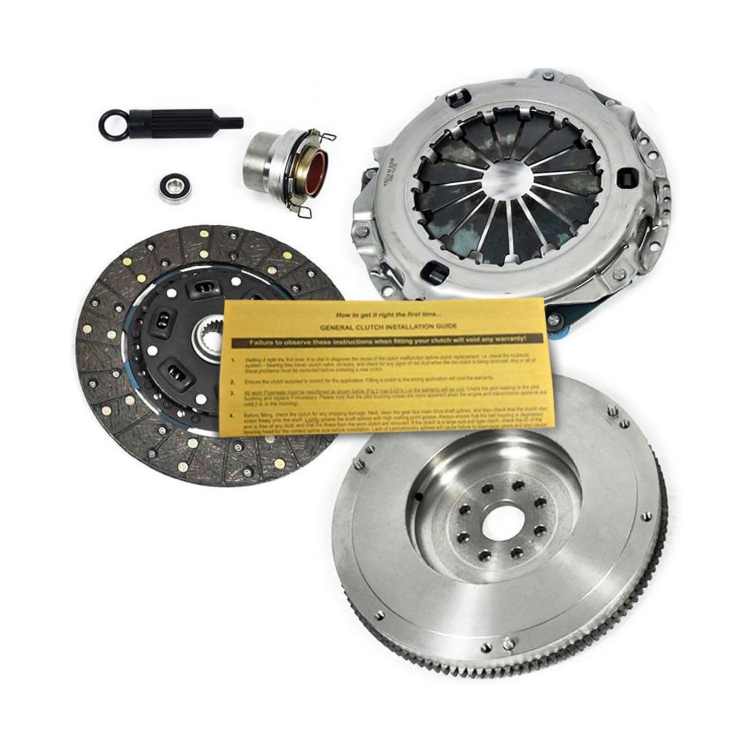 EFT Racing HD Clutch Kit With OEM Flywheel For Toyota Tacoma Tundra T100 4Runner 3.4L 2WD 4WD - Precise Fit with Durable and Reliable Performance - Comes With 12 Month Brand Warranty