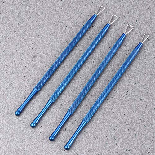 HZWLF Nail Art Tool, Nagelhautschieber Edelstahl Dreieck Nagelhautschäler Schaber Nail Art Remover Tool Nagelschaber Für… – Bild 3
