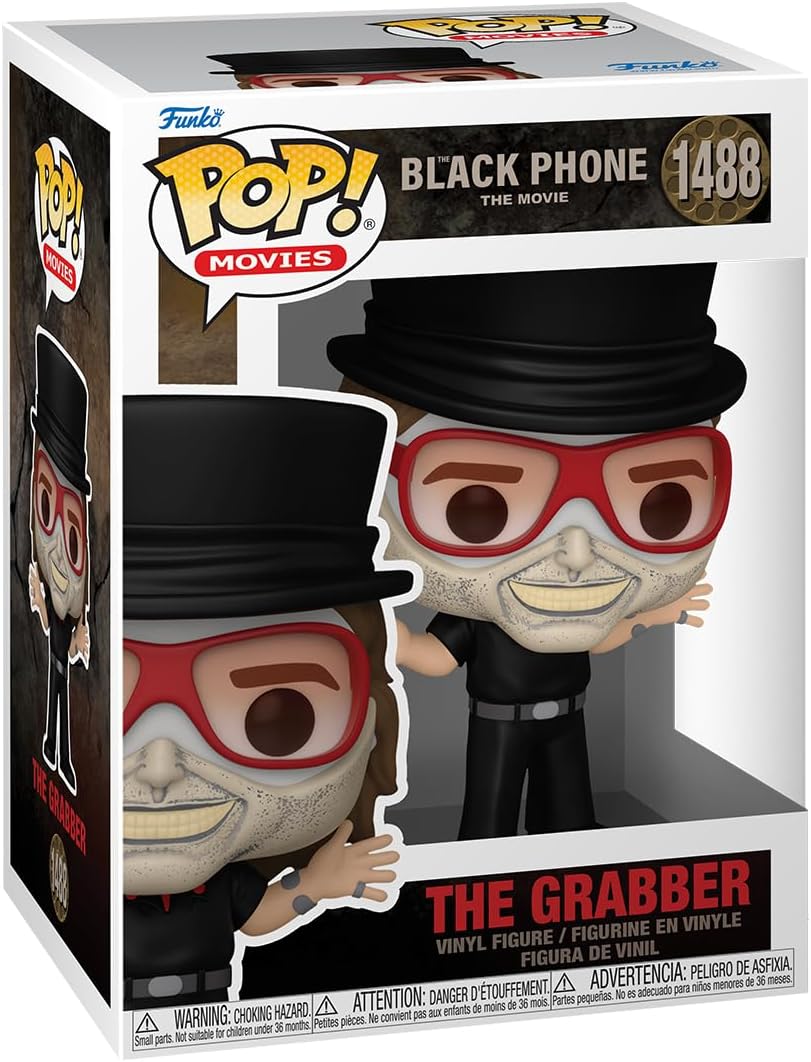 POP! Movies: Black Phone - The Grabber - 1/6 Odds for Rare Chase Variant - Collectable Vinyl Figure - Gift Idea - Official Merchandise - for Kids & Adults - Horror Fans