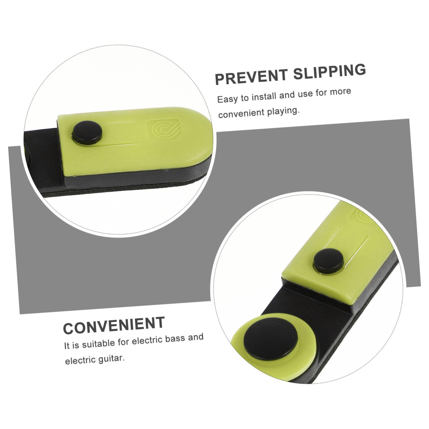 Toddmomy Guitar Fixator Guitar Anti-skid Strap Button Plastic Instrument Lock Button Random Color
