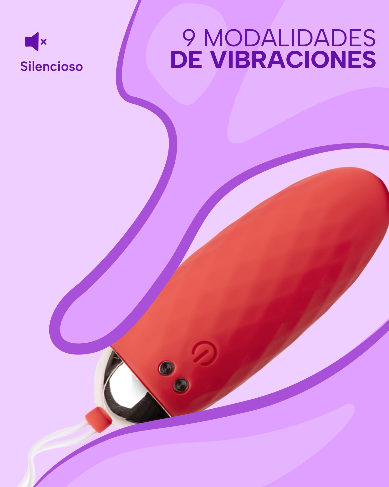 MySecretCase Consoladores.. Para Mujer con Vibración 10 Modos Vibrador Mando Distancia Huevo Vibración con Mando Juguetes Sexuales Pareja Vibrador Control Remoto Silicone IPX7 USB Juguetes Eroticos