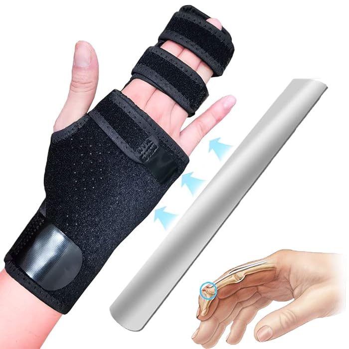 Buy Footsihome Trigger Finger Splint (Left) for Two or Three Finger Support, Finger Brace Wist