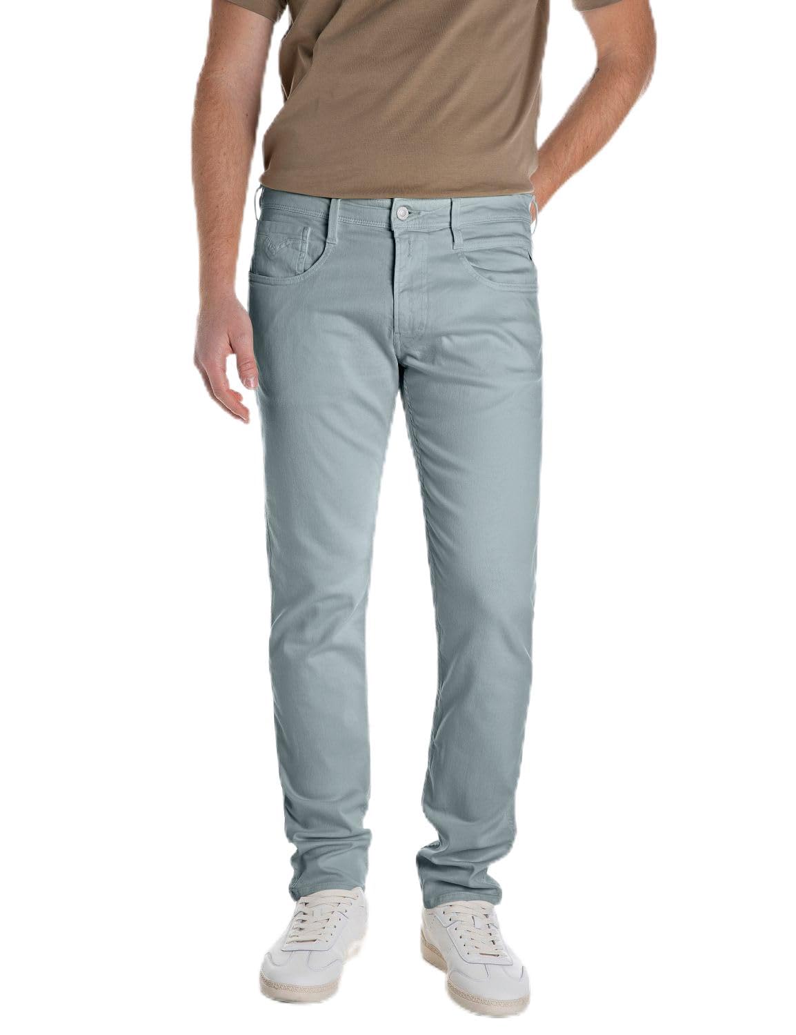 Replay Men's Blue Anbass Slim-Fit Jeans