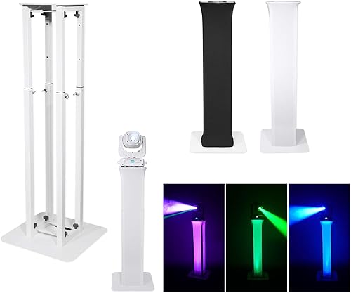 Miniatura 2 de (2) Rockville RTP32W Totem - Soporte de luz de cabeza móvil + Scrims negro+blanco+bolsas de transporte para luces American DJ Vizi Beam RXONE