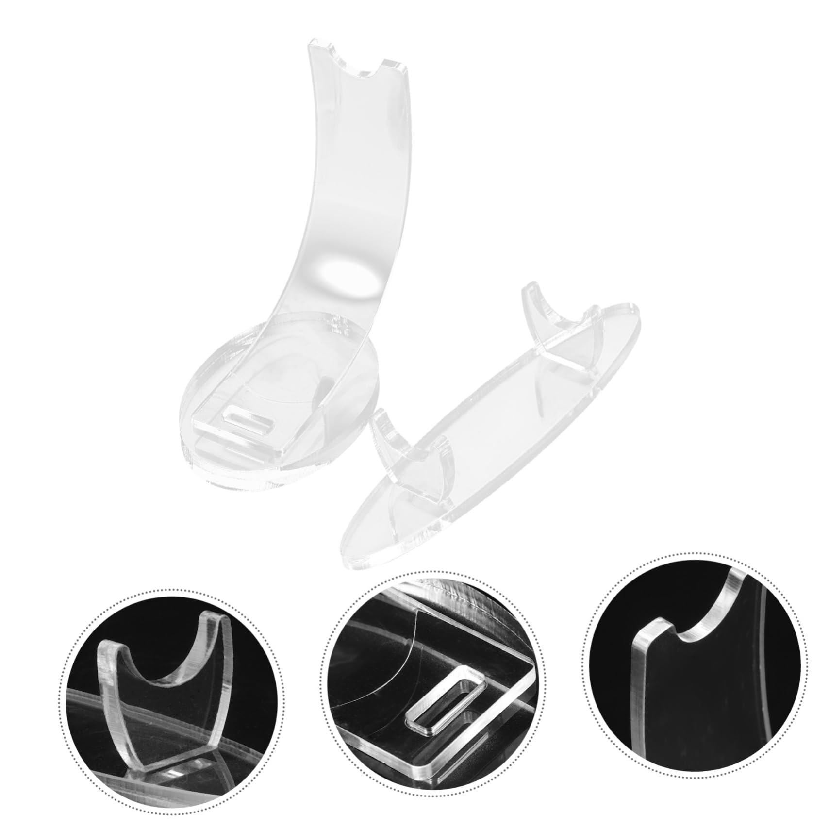 NUOBESTY Lot De 5 Supports À Stylos En Acrylique Polyvalents Pour Stylos Et Pinceaux De Maquillage 2 Pièces X 5