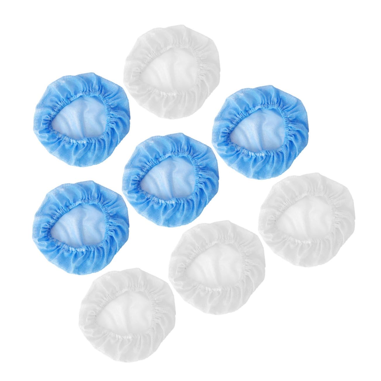 VANZACK 8pcs Chef Hat Mesh Caps Elastic Hair Net for Food Service Kitchen and Medical Labs Adjustable and Breathable Unisex Head Covers in